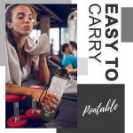 Sticlă de apă motivațională cu gradient, citate și cronologie (1000 ml) - Alb/Negru