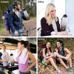 Sticlă de apă motivațională cu gradient, citate și cronologie (1000 ml) - Alb/Negru