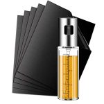  Set BBQ - Tavă de copt antiaderentă pentru grătar - 5 buc - Spray de ulei de gătit din sticlă, dozator de ulei