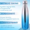 Metalic Ombre színátmenetes duplafalú termosz 500 ml - Ezüst-kék
