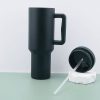Óriási kapacitású thumbler, nagy méretű termosz pohár - Fekete