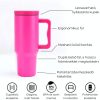 Óriási kapacitású thumbler, nagy méretű termosz pohár - Pink