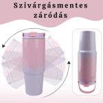 Pohár s gradientným vzorom, cestovný kelímok 820 ml - ružovo-fialový