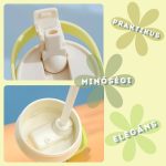 Sklenice s gradientním efektem, cestovní sklo 820ml - bílá/žlutá