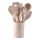 Set de servire din silicon, 11 piese - Crem