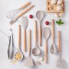Set de servire din silicon, 11 piese - Crem