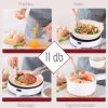 Set de servire din silicon, 11 piese - Crem