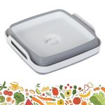 Bol pliabil din silicon cu scurgere și mâner - 8 litri