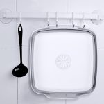 Bol pliabil din silicon cu scurgere și mâner - 8 litri