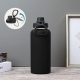 Termos din oțel inoxidabil cu capac etanș pentru băuturi reci și calde - 950 ml - Negru