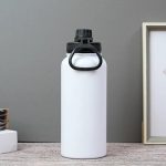 Rozsdamentes Acél Termosz Kulacs Szivárgásmentes Kupakkal, Hideg és Meleg Italokhoz - 950 ml - Fehér - Black Friday