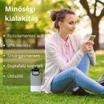 Rozsdamentes Acél Termosz Kulacs Szivárgásmentes Kupakkal, Hideg és Meleg Italokhoz - 950 ml - Fehér - Black Friday