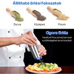 Set de 2 solnițe și solnițe electrice cu lumină LED - Argintiu