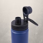 Modrá termoska z nerezové oceli s nepropustným uzávěrem, funkce udržování teploty a chladu - 650 ml