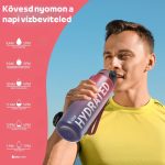 Színátmenetes, Feliratos Kulacs Szivárgásmentes Kupakkal - 1000 ml - Bordó/Kékesfekete