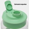 Vezeték nélküli mini turmix, dupla pohárral - Zöld