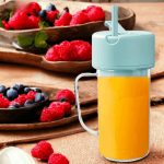 Multifunkcionális hordozható turmix és ivópohár, 340 ml - Kék - Black Friday