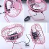 Mini elektromos asztali ventilátor - rózsaszín - 15 cm
