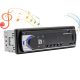 1 DIN, player auto MP3 încorporat cu afișaj digital, telecomandă - negru-argintiu