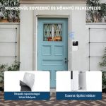 Vezeték nélküli WiFi videós kapucsengő beltéri csengő egységgel - Fehér