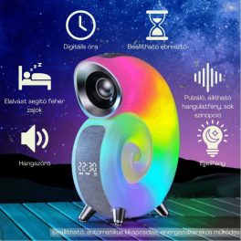 LED jasný reproduktor s digitálními hodinami - KP-556