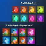 LED jasný reproduktor s digitálními hodinami - KP-556