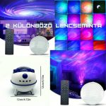 Bluetooth-os Űrhajó Galaxis Projektor és Hangszóró - Black Friday