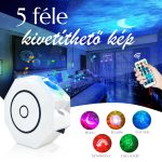 Osmiúhelníkový LED projektor Star a Bluetooth reproduktor – Noční lampa s projektorem Star s dálkovým ovládáním