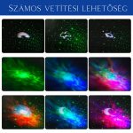 Osmiúhelníkový LED projektor Star a Bluetooth reproduktor – Noční lampa s projektorem Star s dálkovým ovládáním