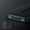 Joyroom Power bank 10000mAh 2,1A 2x USB - fekete - JR-T012