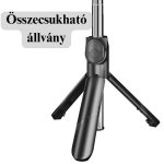 Stick selfie LED încorporat cu telecomandă Bluetooth - XT-02S