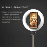 Stick selfie multifuncțional cu trepied extensibil și lumină - Q07