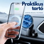 Încărcător auto wireless magnetic Qi Joyroom și suport pentru telefon - compatibil cu MagSafe - JR-ZS240, dimensiune mare