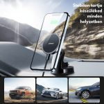 Încărcător auto wireless magnetic Qi Joyroom și suport pentru telefon - compatibil cu MagSafe - JR-ZS240, dimensiune mare