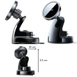 Încărcător auto wireless magnetic Qi Joyroom și suport pentru telefon - compatibil cu MagSafe - JR-ZS240, dimensiune mare