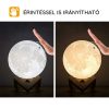 3D Színváltó Hold lámpa távirányítóval