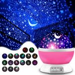 Projektor noční oblohy - růžový