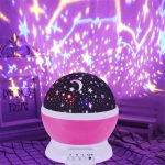 Projektor noční oblohy - růžový