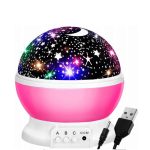 Projektor noční oblohy - růžový