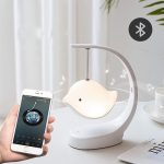 Hudební Bluetooth LED lampa s dálkovým ovládáním pro ptáky
