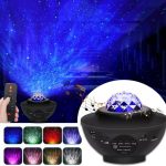 Bluetooth LED projektor - Černý - 19 cm