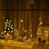 Karácsonyi figurás LED fényfüzér - fenyőfa, szarvas, harang, és csillag - 4 m