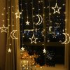 Karácsonyi LED fényfüzér - Hold és csillag - 4 m