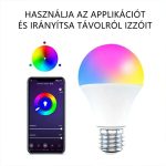 LED Wifis dimmelhető, okos RGB izzó - E27, 9W - 2 db 