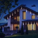 Napelemes Karácsonyi Olvadó Jégcsap Égősor - 10 db LED - 190 cm - Black Friday