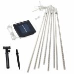 Napelemes Karácsonyi Olvadó Jégcsap Égősor - 10 db LED - 190 cm - Black Friday