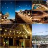 Bec solar LED pentru exterior, cu șir de lumini - 10 LED-uri - 2 m