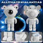 Bluetooth, samolepitelný projektor Astronaut Galaxy