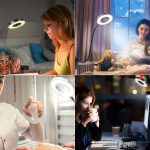 Nasazovací, ohebná LED stolní lampa s nastavitelným jasem a teplotou barev - bílá