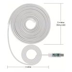 Șir de lumini LED RGB-IC cu culori neon, funcții inteligente, control prin aplicație și telecomandă - 5 metri